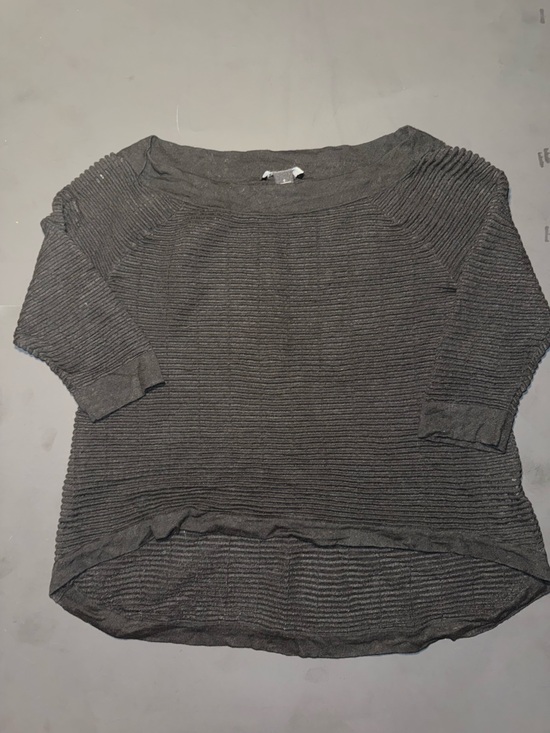 White House Black Market Sweaters - White House Black Market Black Ribbed Crewneck Sweater